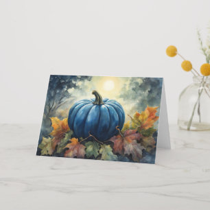 Blue Pumpkin - Greeting Card