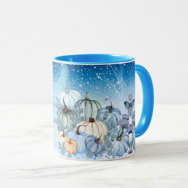 Blue Pumpkin Night Dreams Mug (Front Right)