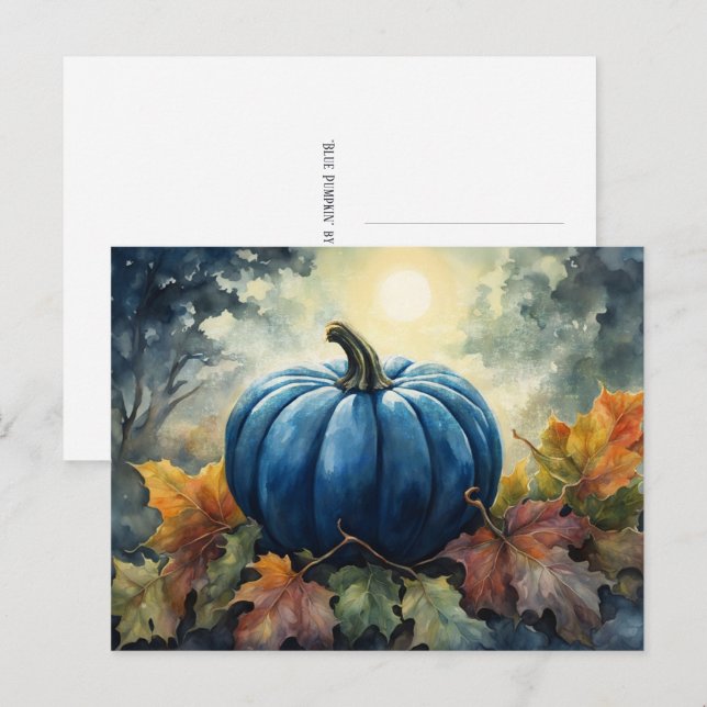 Blue Pumpkin - Postcard (Front/Back)