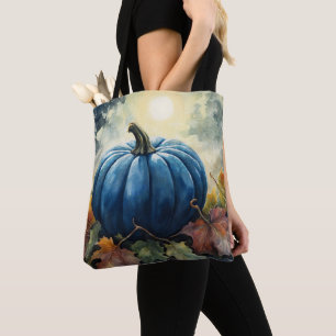 Blue Pumpkin - Tote Bags