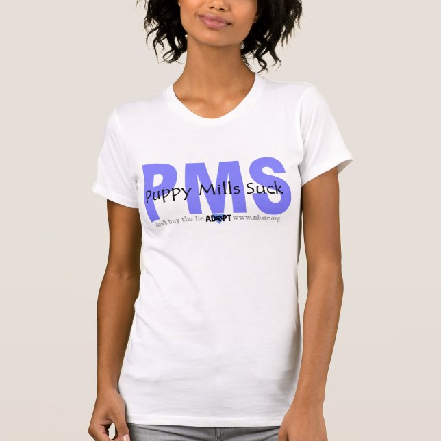 Blue Puppymills Suck Tee (Front)