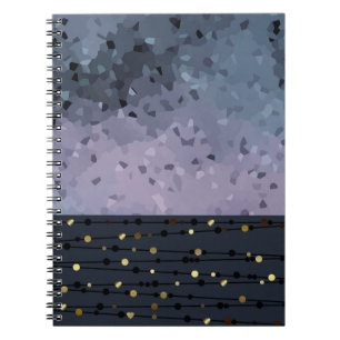 Blue-purple, abstraction notebook