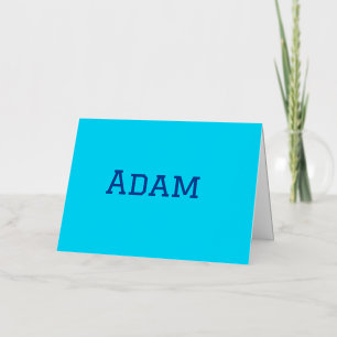 Blue purple add name text back to school message s foil holiday card