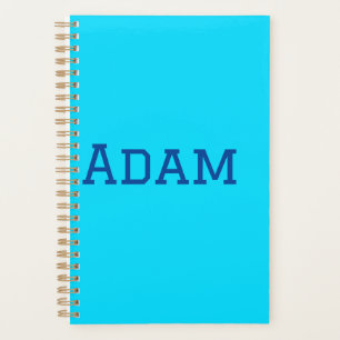 Blue purple add name text back to school message s planner
