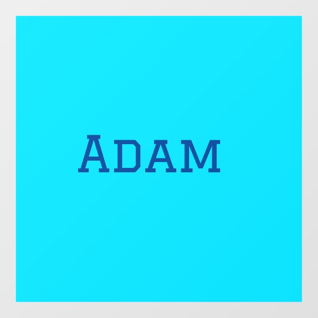 Blue purple add name text back to school message s window cling (Sheet)