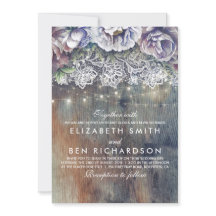 Blue Purple and Plum Vintage Floral Lace Wedding