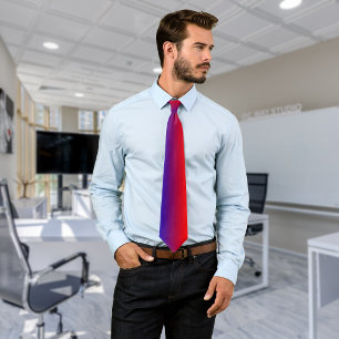 Blue, Purple and Red Tie