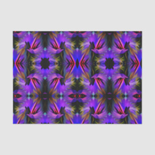Blue Purple Brush Swirls Abstract Decoupage Tissue Paper