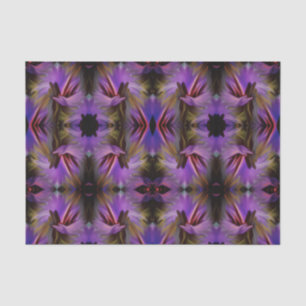 Blue Purple Brush Swirls Abstract Decoupage Tissue Paper