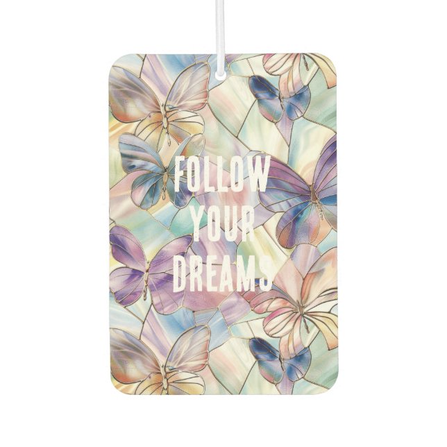 Blue Purple Butterflies Air Freshener (Front)
