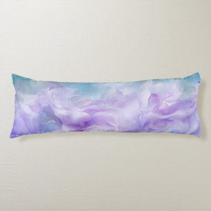 Blue & purple cloud swirl body pillow