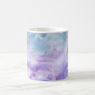 Blue & purple cloud swirl coffee mug