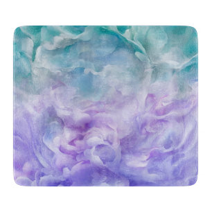Blue & purple cloud swirl cutting board