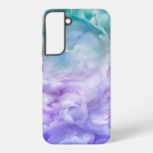 Blue & purple cloud swirl samsung galaxy case