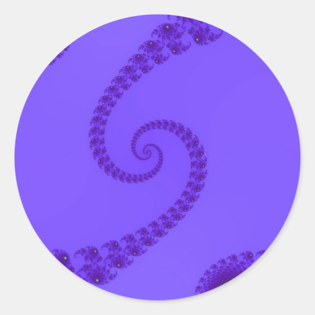 Blue Purple Double Spiral Stickers (Front)