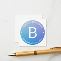 Blue & Purple Fading Ombre with Editable Text