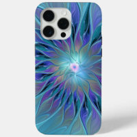 Blue Purple Flower Dream Abstract Fractal Art
