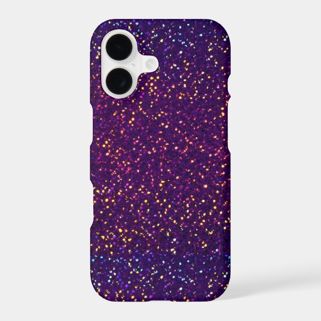 Blue Purple Glitter pattern iPhone 7 Plus Case (Back)