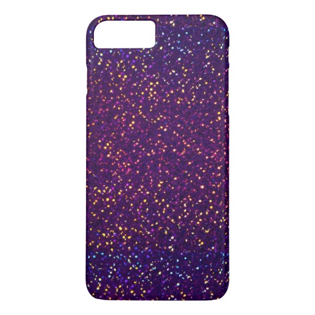 Blue Purple Glitter pattern iPhone 7 Plus Case (Back)