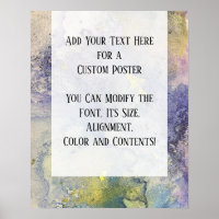 Blue, Purple & Gold Abstract Alcohol Ink DIY