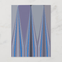 Blue, Purple, Grey Chevron Art Print