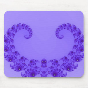 Blue Purple Heart Mousepad