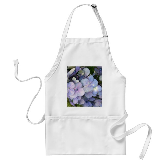 Blue Purple Hydrangea Apron (Front)