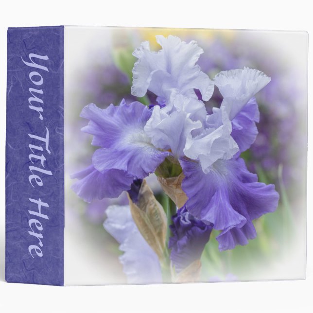 Blue/Purple Iris Binder (Front/Spine)