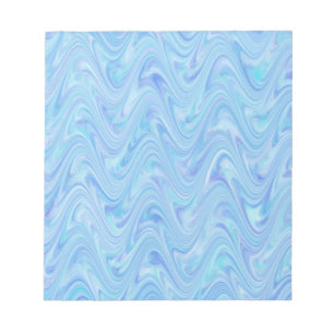 Blue Purple Marbling Pattern Notepad