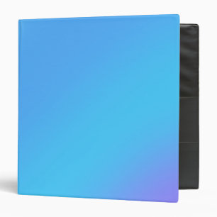 Blue Purple Ombre Gradient Blur Abstract Design Binder