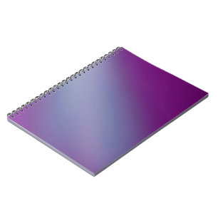 blue purple ombre moonlight Double Stripe Notebook