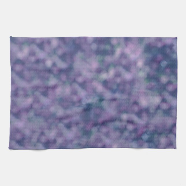 Blue Purple Pink Trendy Cool Chic Kitchen Towel (Horizontal)
