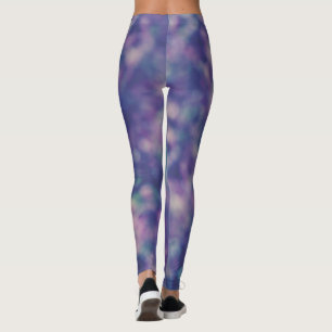 Blue Purple Pink Unique Cool Chic  Leggings