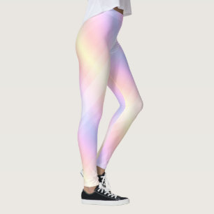 Blue Purple Pink Yellow Stripes Template Modern Leggings