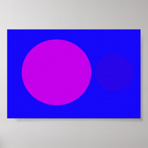 Blue Purple Poster