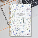 Blue Purple Pretty Wildflower Floral Pattern 2026 Planner<br><div class="desc">Introducing our Blue Purple Pretty Wildflower Floral Pattern Planner. Featuring watercolor illustration of wild field flower,  great for nature and wildflower lovers. Add elegant and sophisticated vibes to your weekly and monthly planning.</div>
