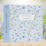 Blue Purple Pretty Wildflower Floral Pattern Binder<br><div class="desc">Introducing our Blue Purple Pretty Wildflower Floral Pattern 3 ring binder. Featuring watercolor illustration of wild field flower,  great for nature and wildflower lovers. Add elegant and sophisticated branding design to your file organization.</div>