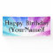 Blue/Purple Ray Personalized Birthday Party Banner