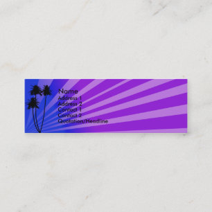 Blue/Purple Tropical Profile Card