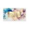 Blue Purple Watercolor and Gold Foil Business Card