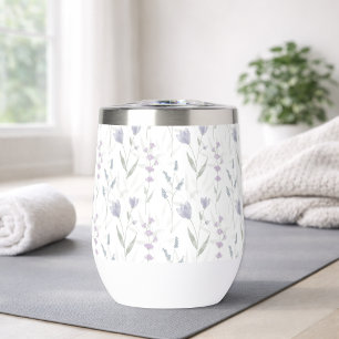 Blue Purple Watercolor Wildflower