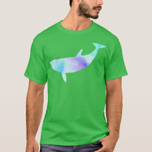 Blue purple whale silhouette T-Shirt