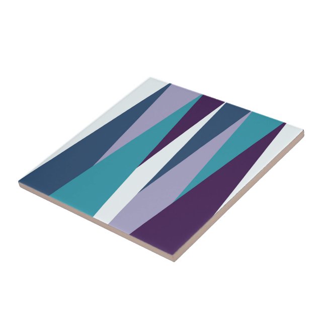 Blue Purple White Tile (Side)