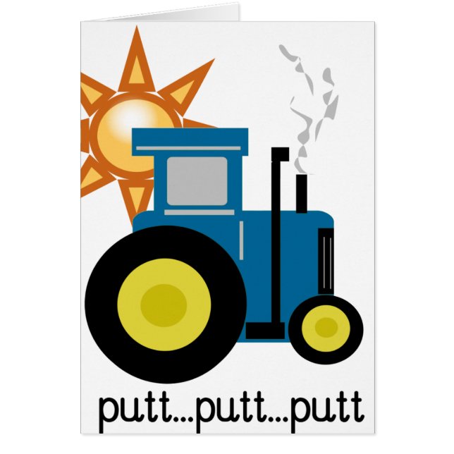 Blue Putt Putt Tractor (Front)