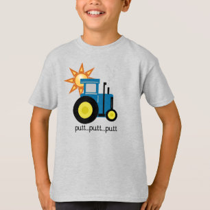 Blue Putt Putt Tractor T-Shirt