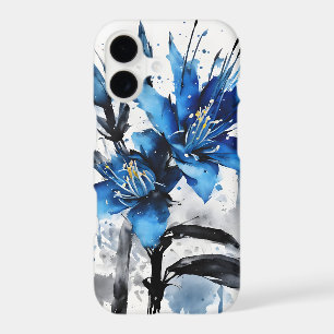 Blue Puya - Fleurs aquarelles