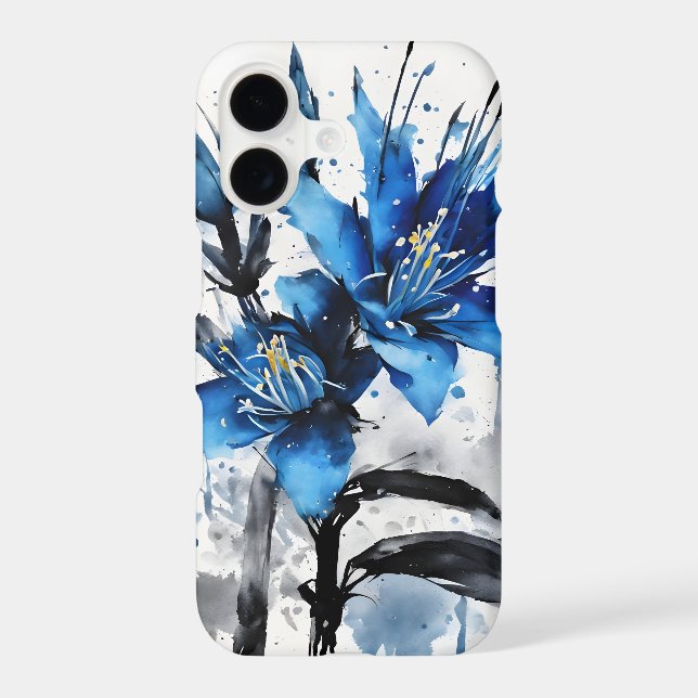 Blue Puya - Watercolor flowers (Back)