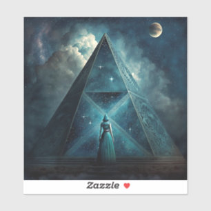 Blue Pyramid Surreal Visionary Art