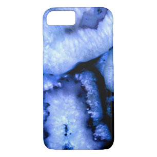 Blue Quartz Agate, blue Geodes, abstract pattern  iPhone 8/7 Case