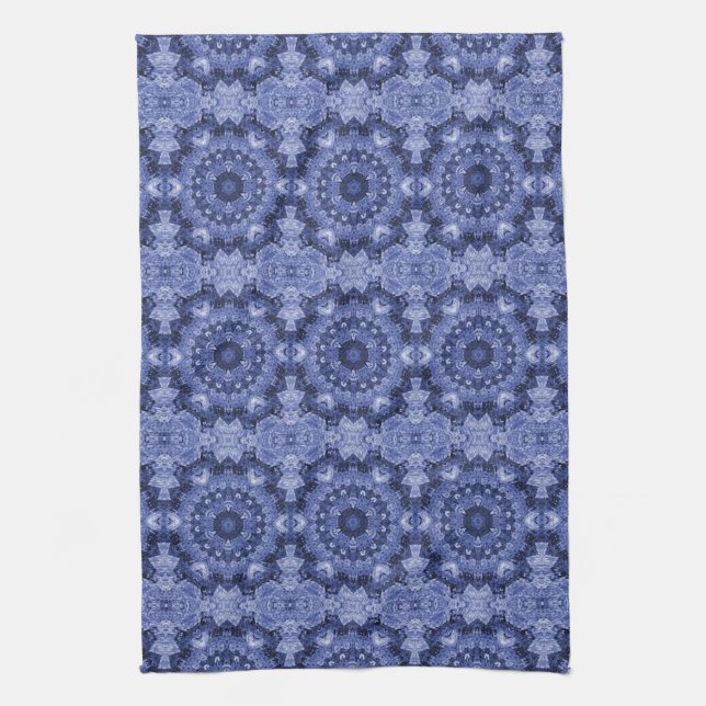 blue quilt kitchen towel (Vertical)